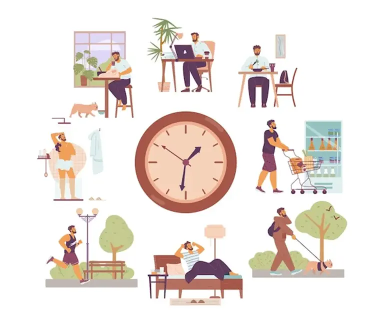 productive morning routine modern office