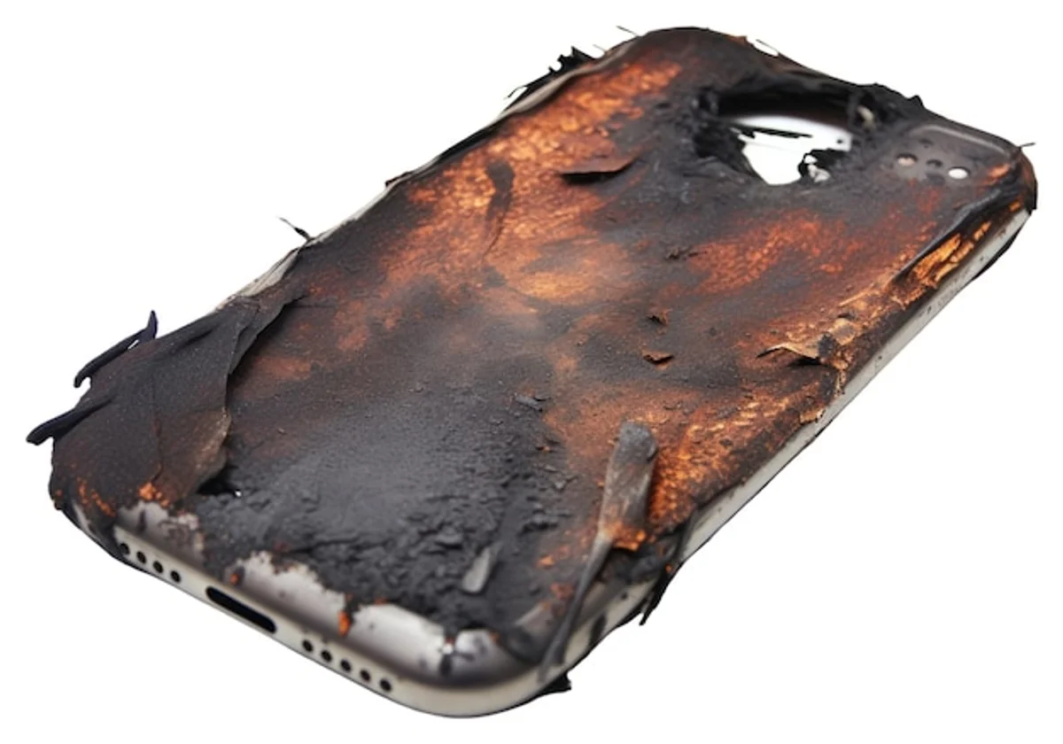 damaged smartphone from overheating germany
