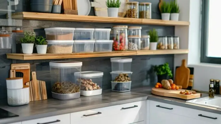 modern kitchen basket organizing hack