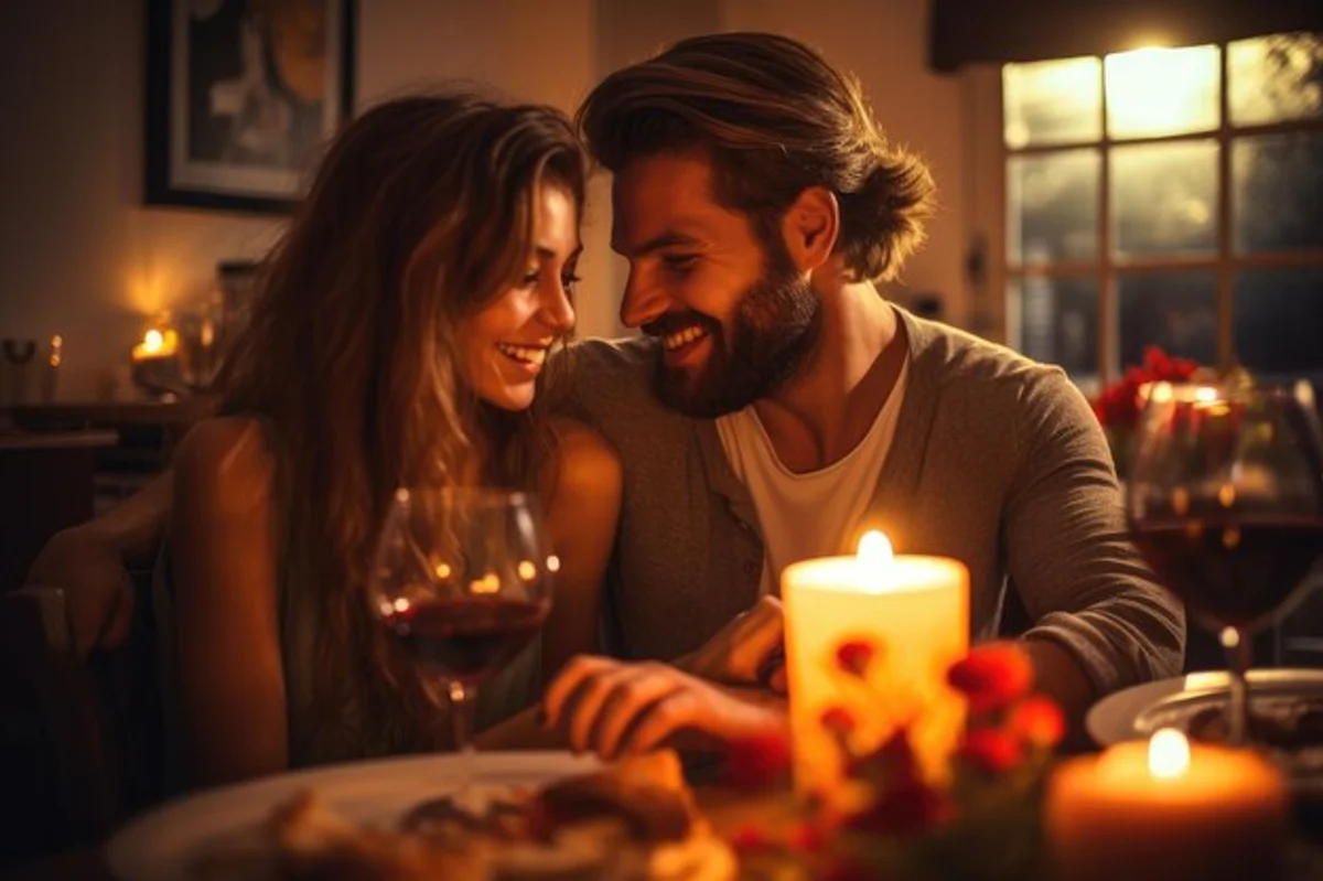 couple mindful listening romantic evening