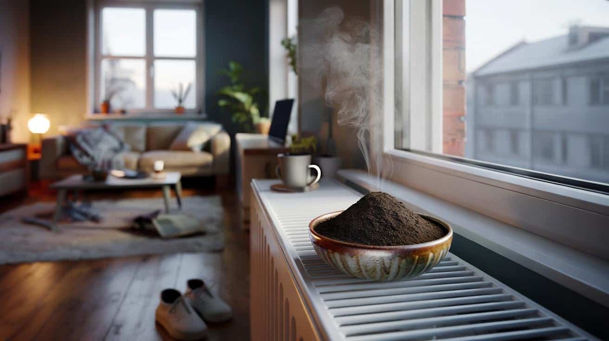 Kaffeesatz hinter den Heizkörper: Warum Geruchskiller auch 15% Energie sparen