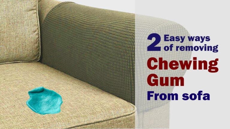 Kaugummi auf dem Sofa? Eiswürfel lösen es in 3 Minuten auf